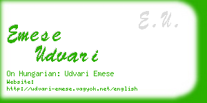 emese udvari business card